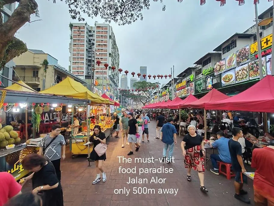 The Robertson R9 Walk To Jalan Alor Street Bukit Bintang Pavilion 7 Pax 2R1B Kuala Lumpur Lejlighed
